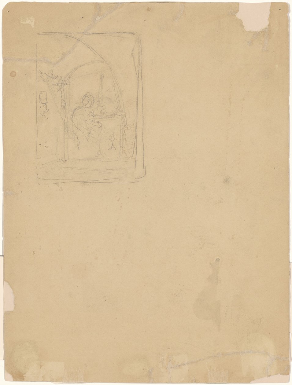 Estudo de um Interior [verso] de Walter Shirlaw