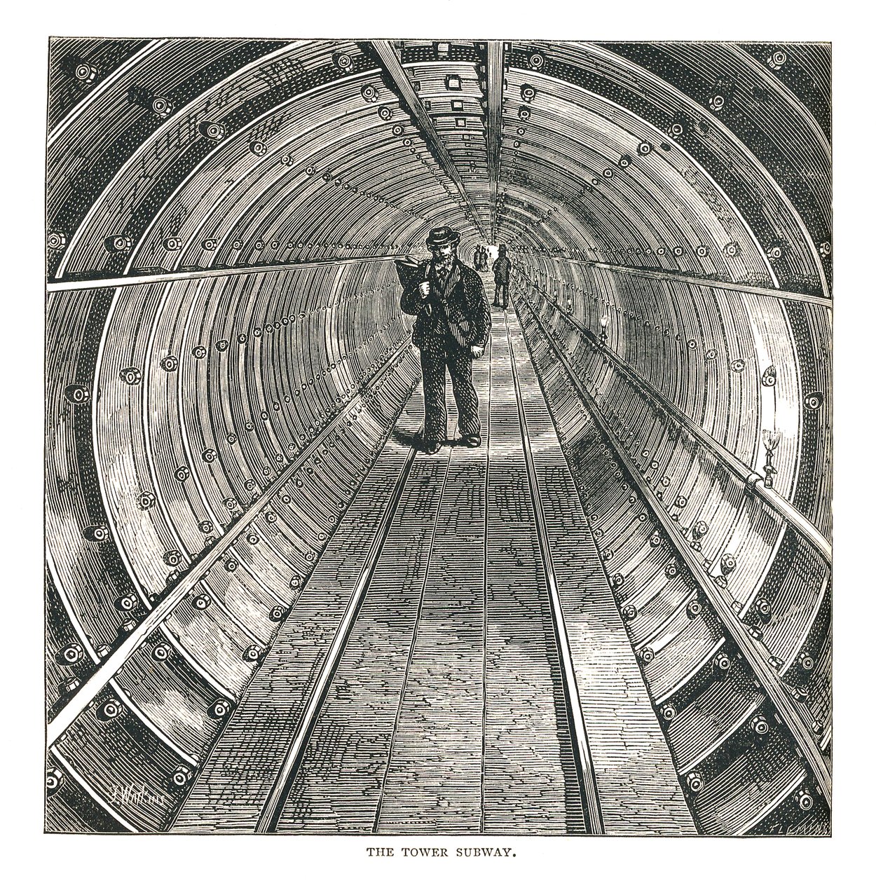 O túnel da torre, 1878 de Walter Thornbury