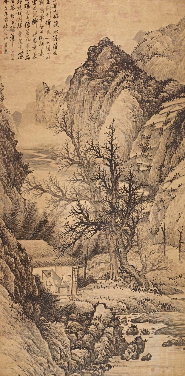 Paisagem na maneira de Juran de Wang Gai
