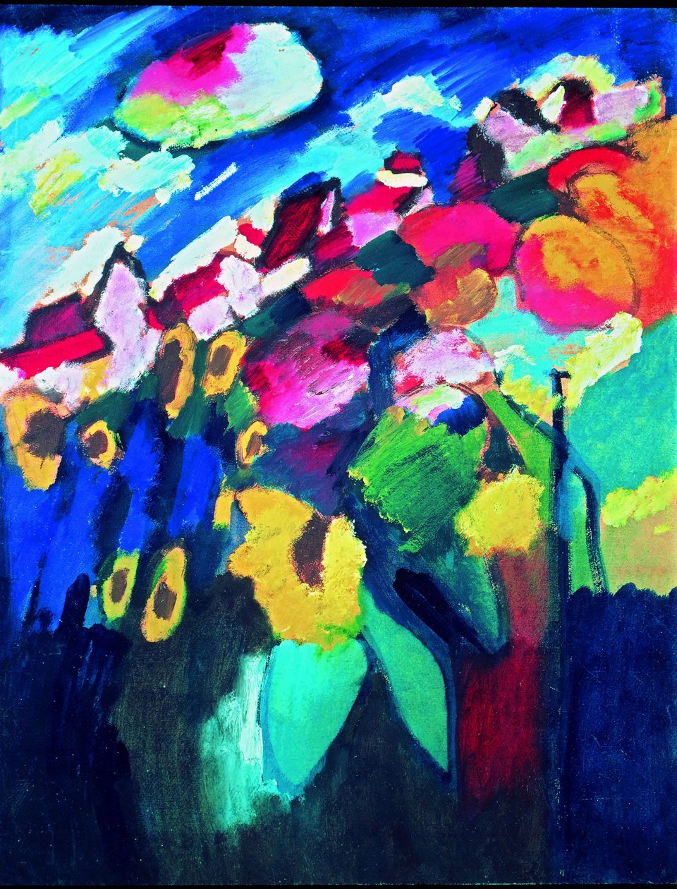 Jardim Murnau II de Wassily Kandinsky