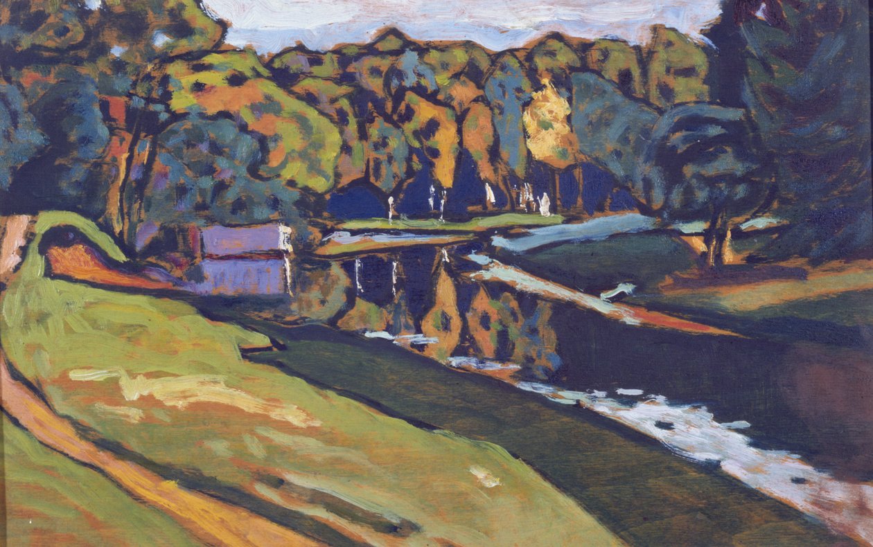 Outono, Estudo, 1905 de Wassily Kandinsky