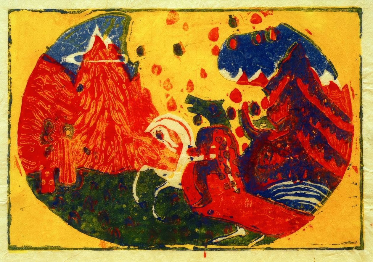 montanhas de Wassily Kandinsky