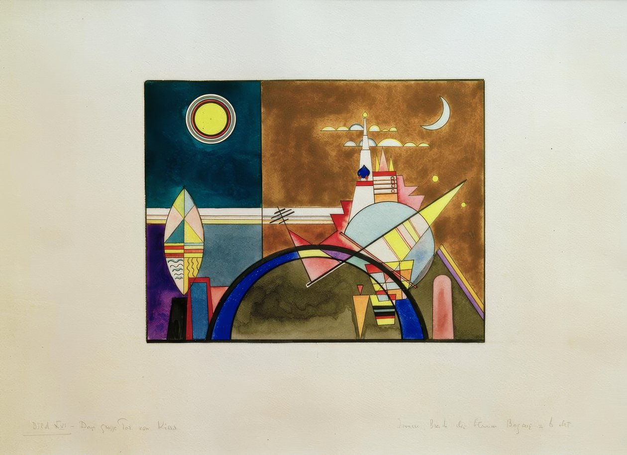 Fotos de uma exposição, foto XVI: O Grande Portão de Kiev de Wassily Kandinsky