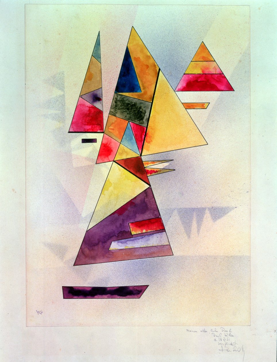 Composição, 1930 (wc e nanquim) de Wassily Kandinsky