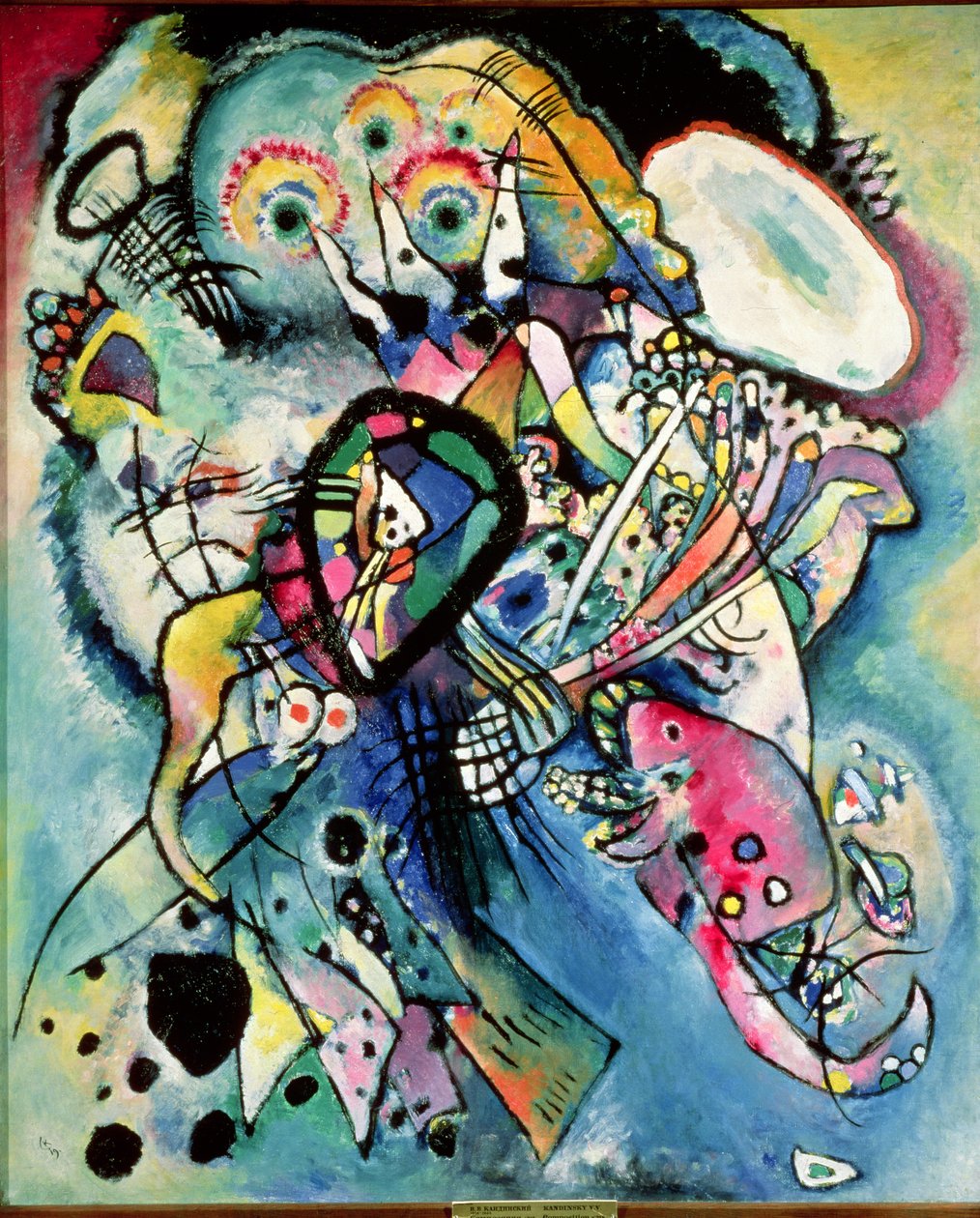 Composição No.218, 1919 de Wassily Kandinsky