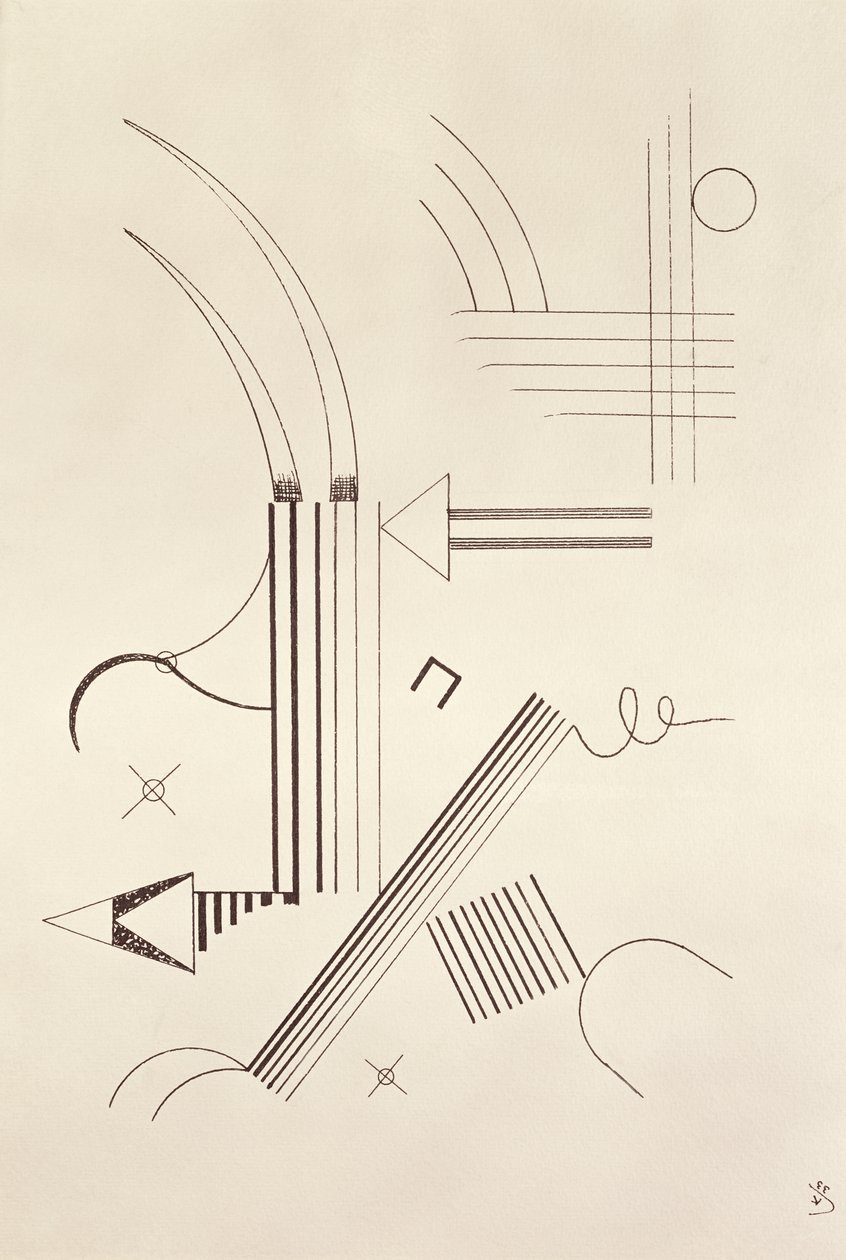 Desenho, 1933 de Wassily Kandinsky