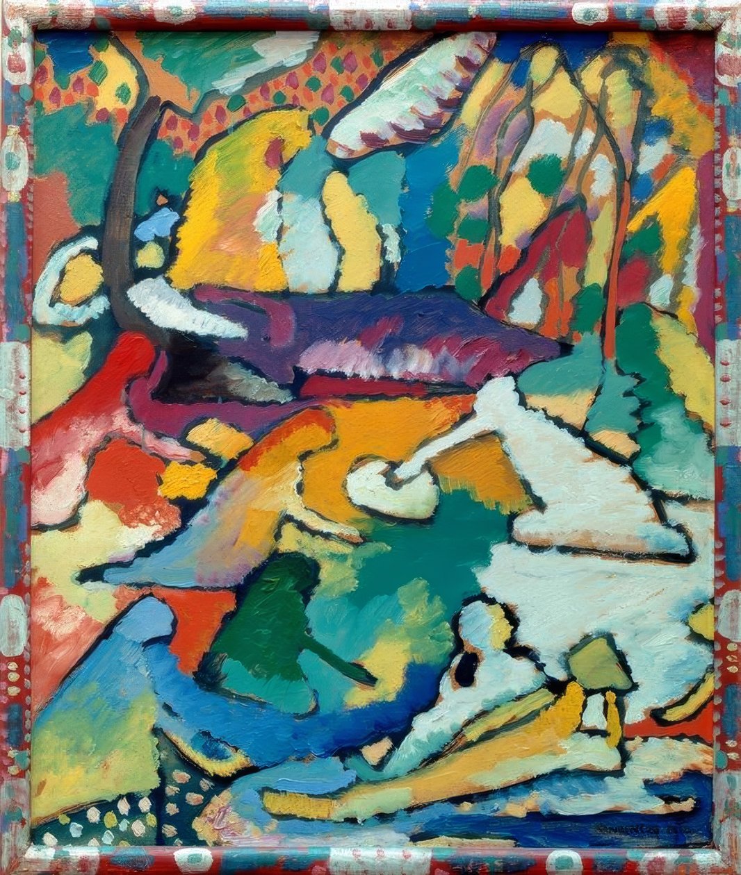 Fragmento da Composição II de Wassily Kandinsky