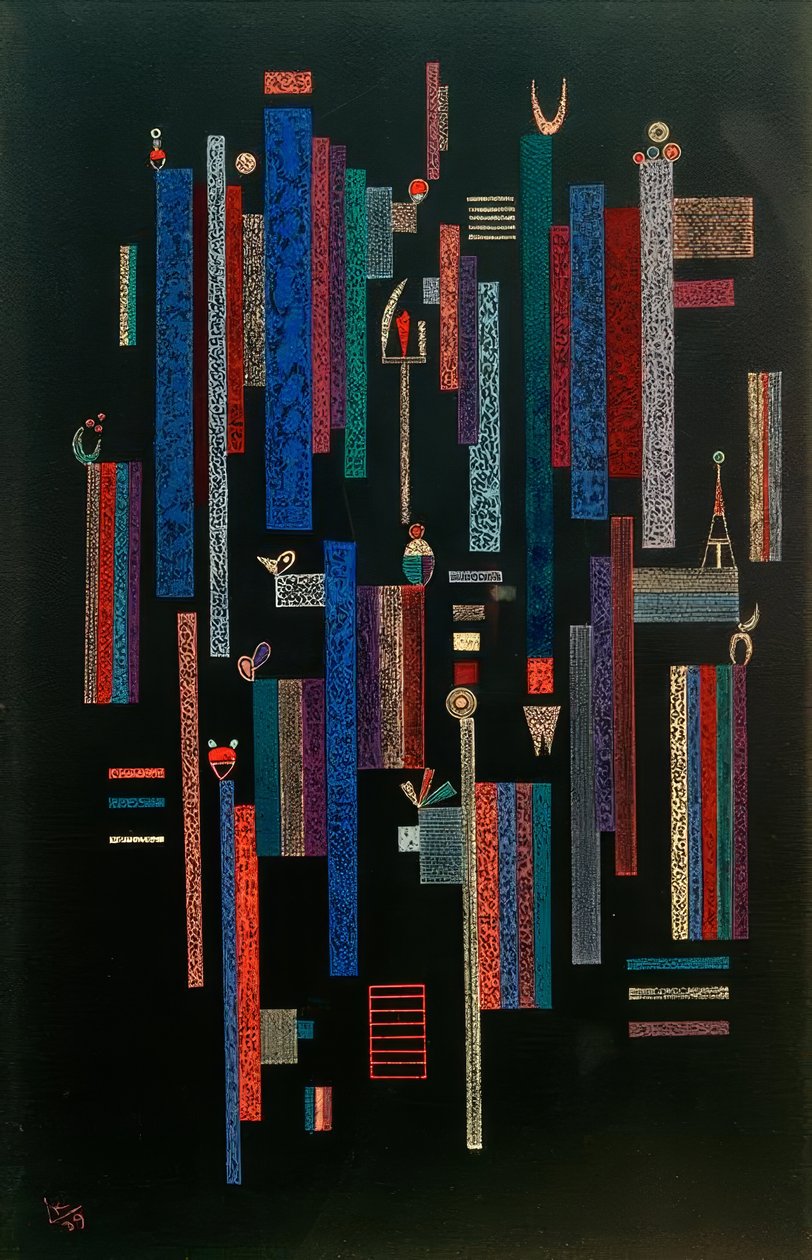 Jogo vertical de Wassily Kandinsky