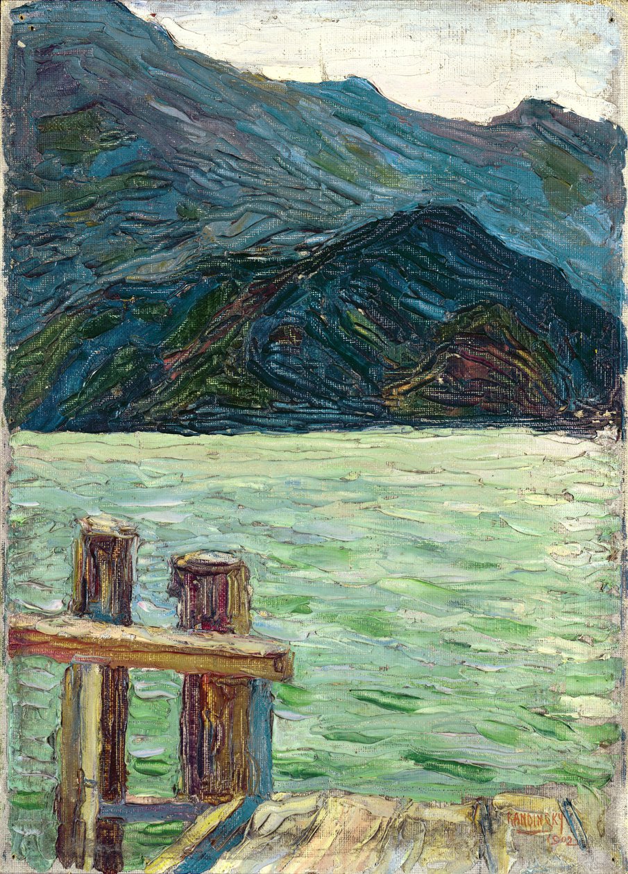Kochelsee sobre a baía, 1902 de Wassily Kandinsky