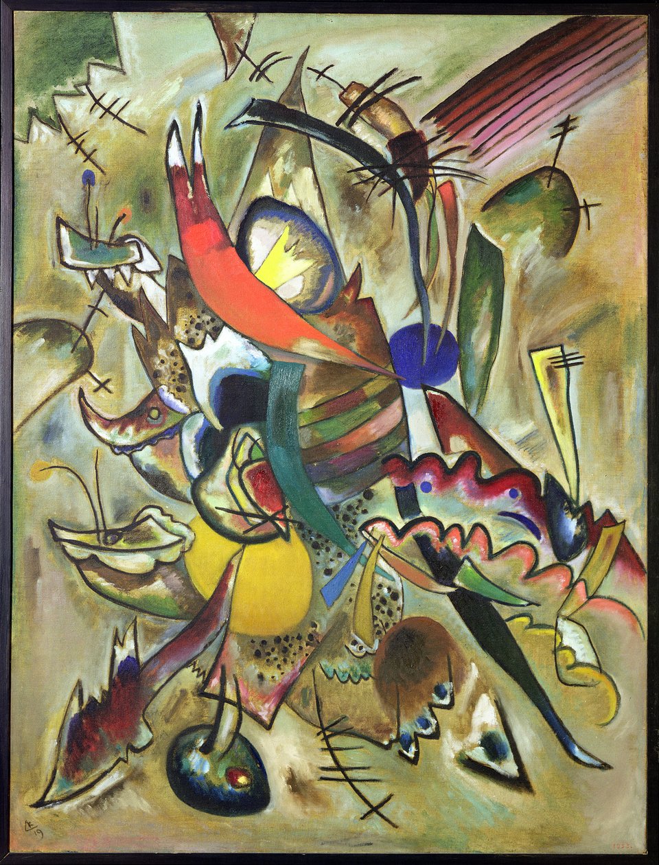 Imagem com pontos, 1919 de Wassily Kandinsky