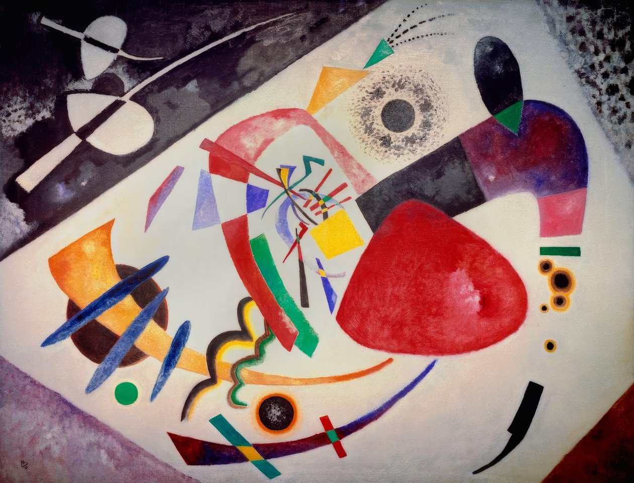 Mancha vermelha II de Wassily Kandinsky