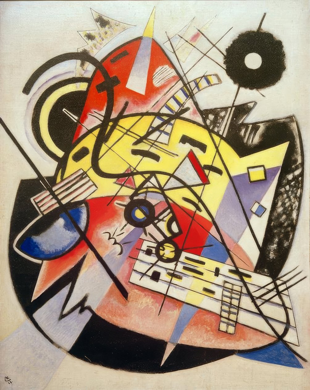 Ponto branco (composição nº 248) de Wassily Kandinsky