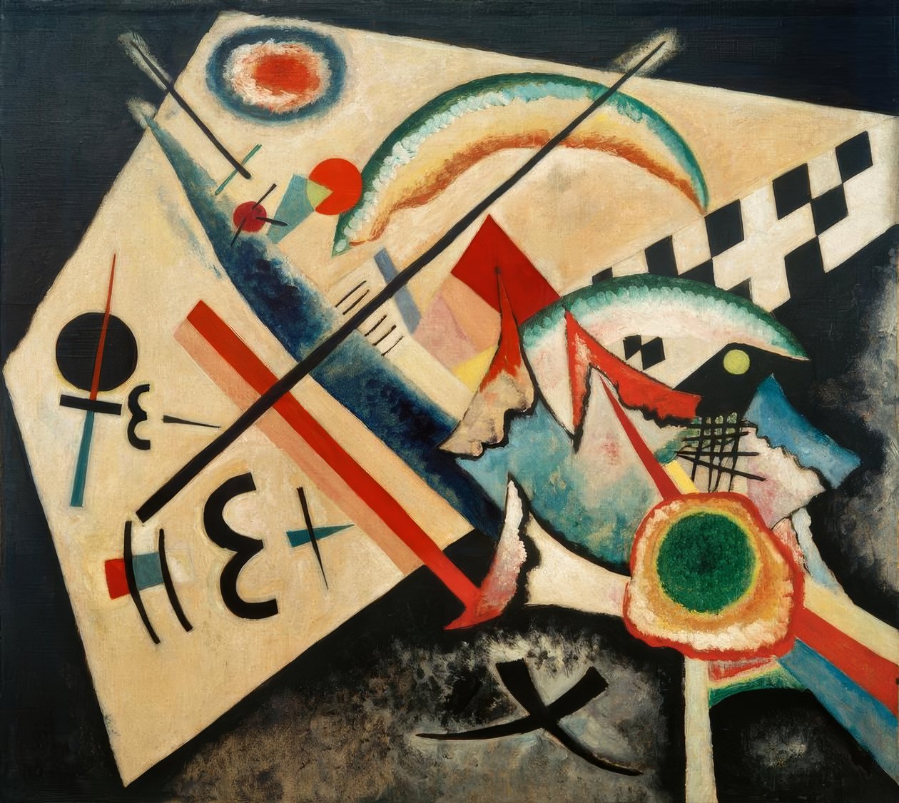Cruz branca de Wassily Kandinsky