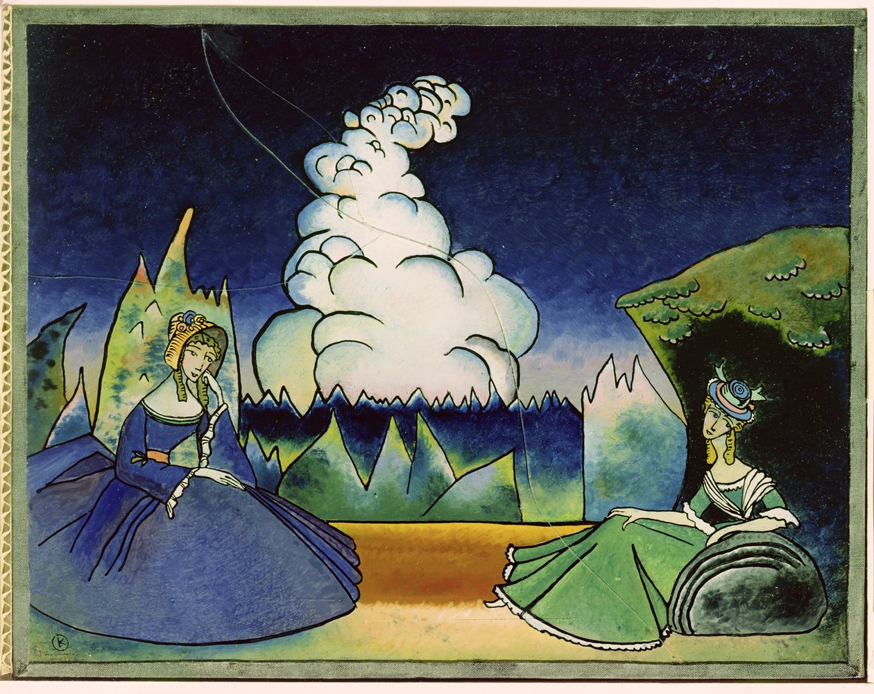 Nuvem Branca, 1918 de Wassily Kandinsky