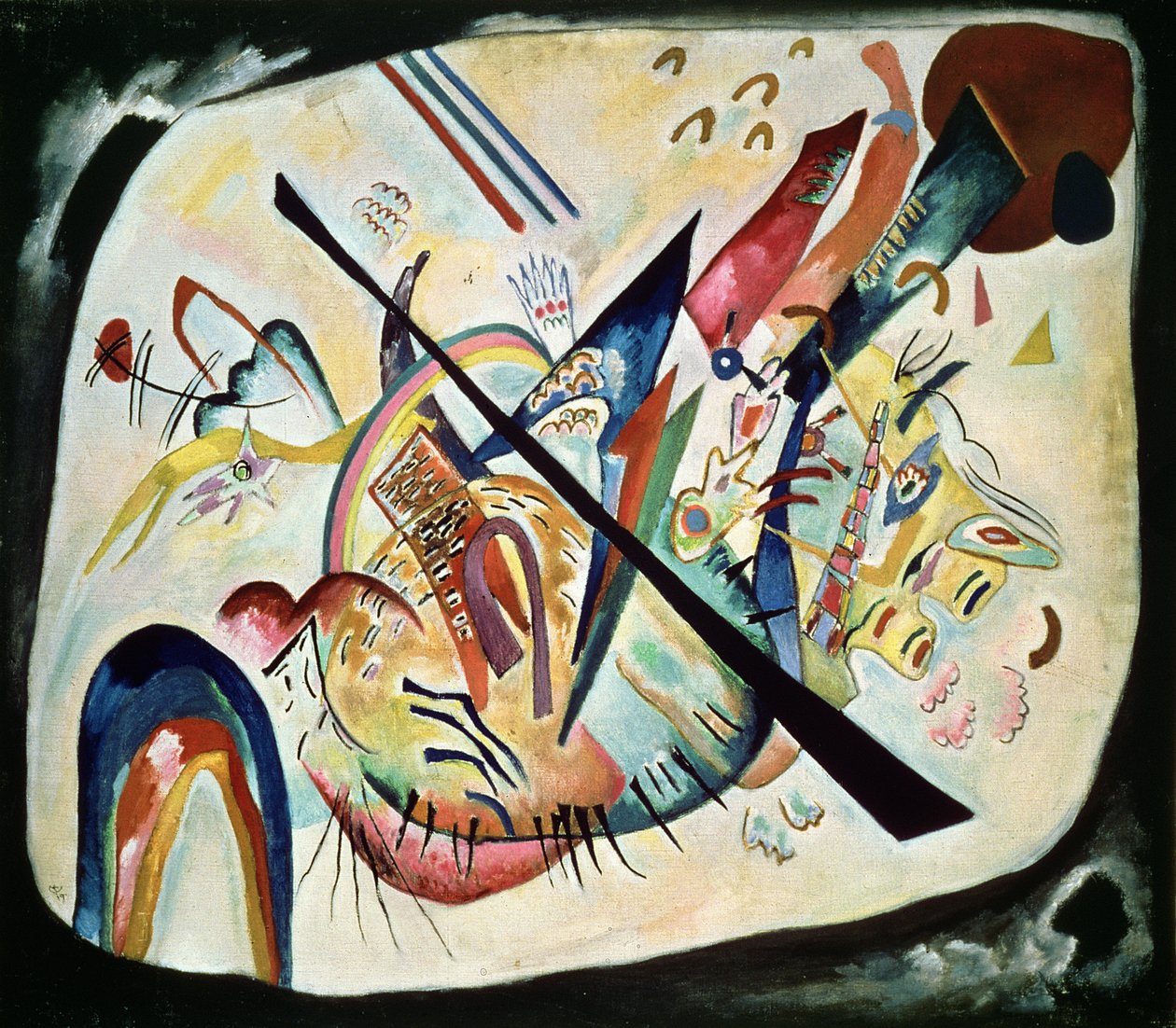 Oval Branco, 1919 de Wassily Kandinsky