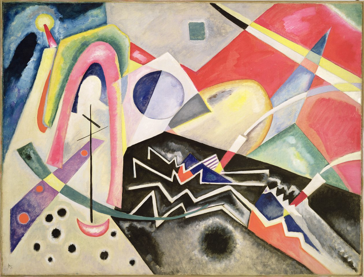 Zig-Zags Brancos, 1922 de Wassily Kandinsky