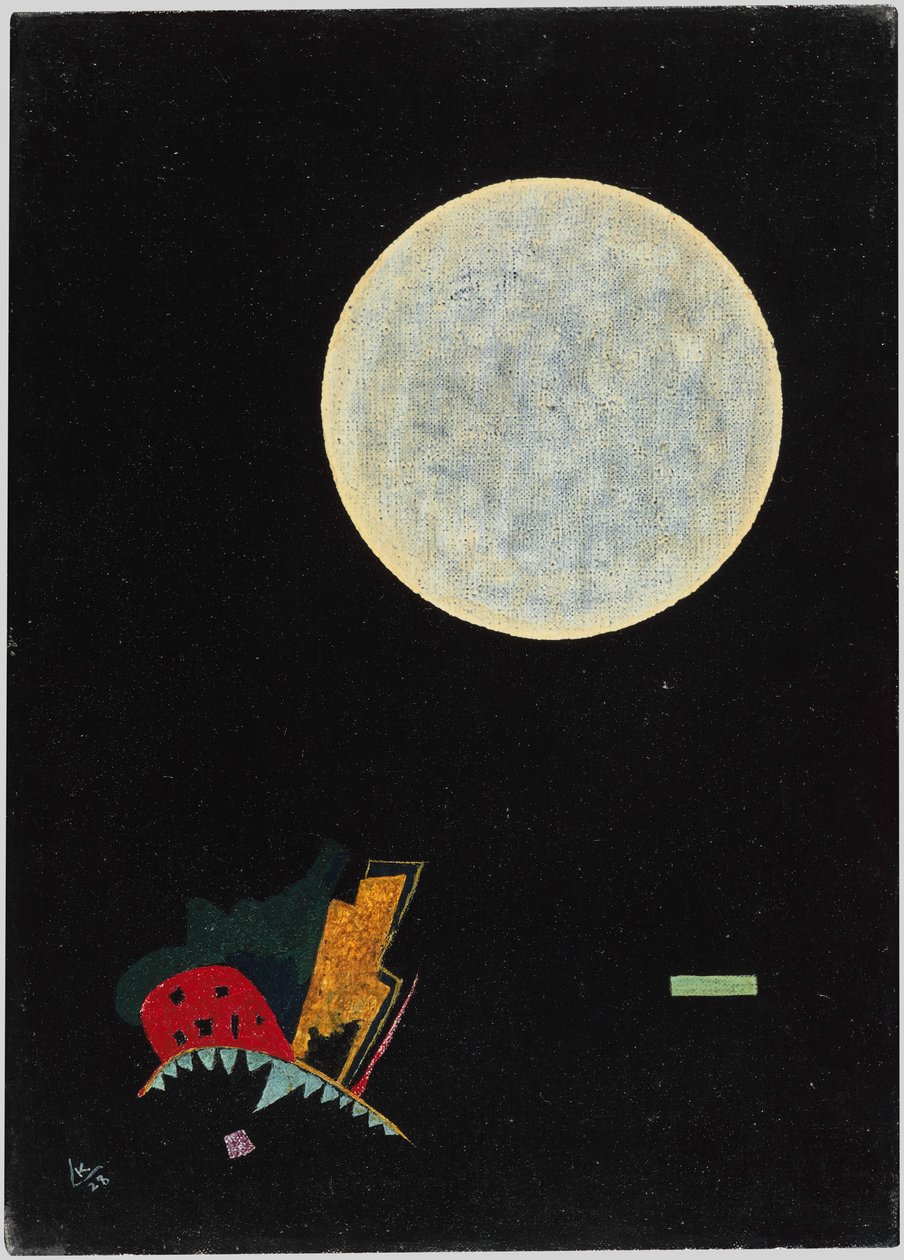 Um círculo A, 1928. de Wassily Kandinsky