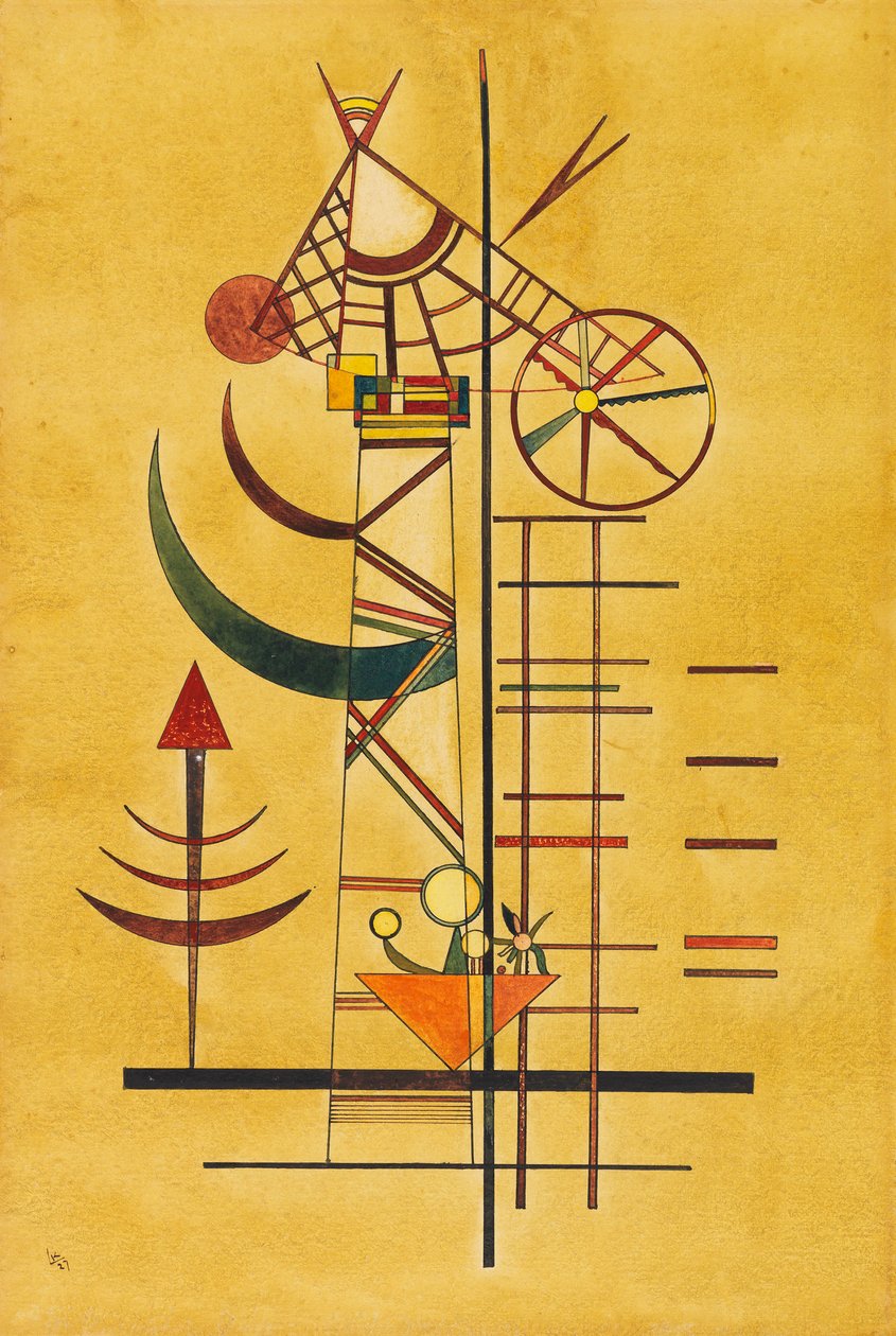 Pontas curvas, 1927. de Wassily Kandinsky