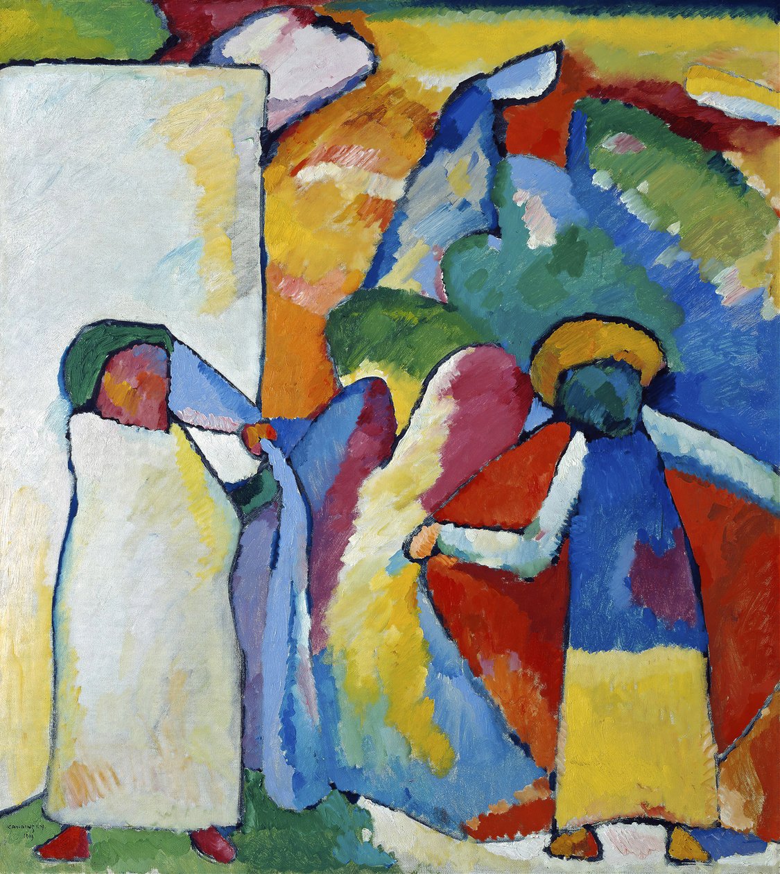 Improvisação 6 Africano, 1909. de Wassily Kandinsky