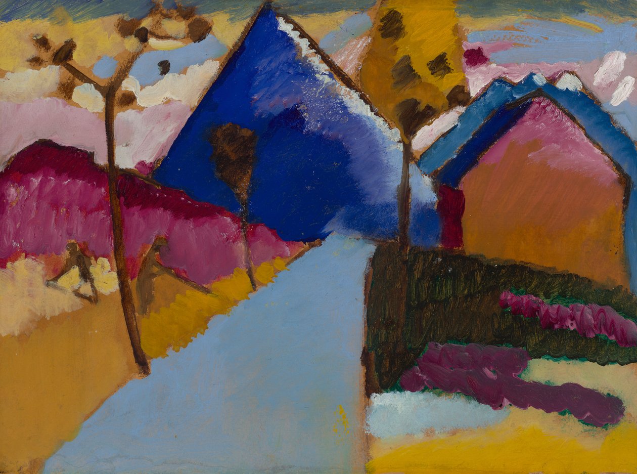Kochel – rua reta de Wassily Kandinsky
