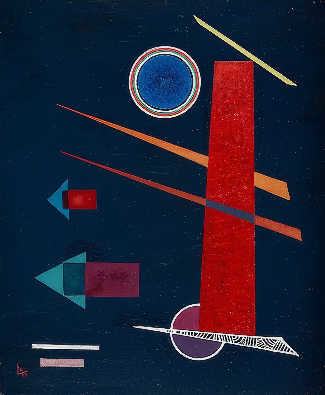 Vermelho poderoso 1928 de Wassily Kandinsky