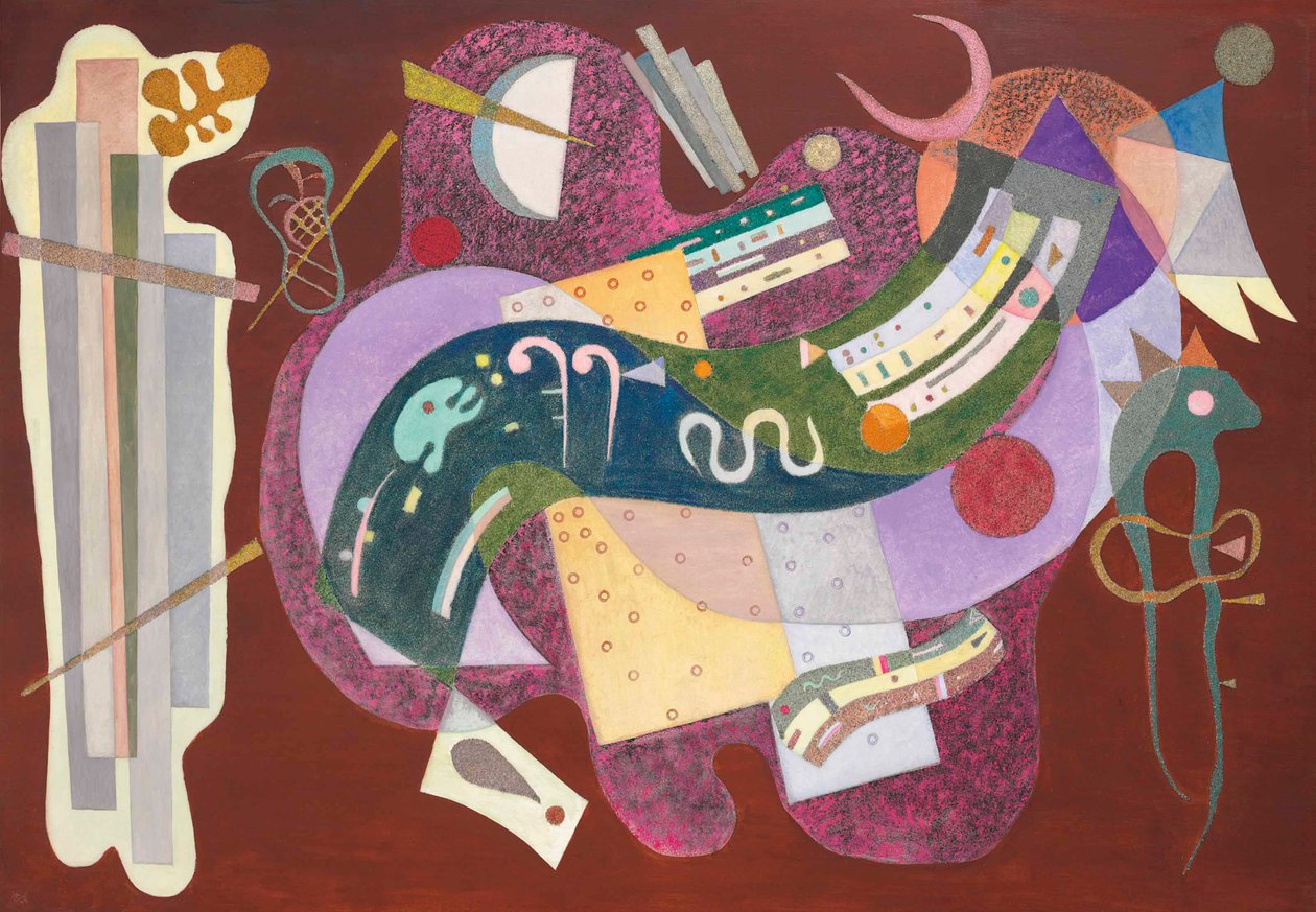 Rígido e curvo, 1935. de Wassily Kandinsky