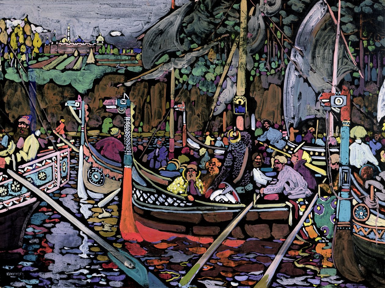 Canção do Volga, 1906 de Wassily Kandinsky