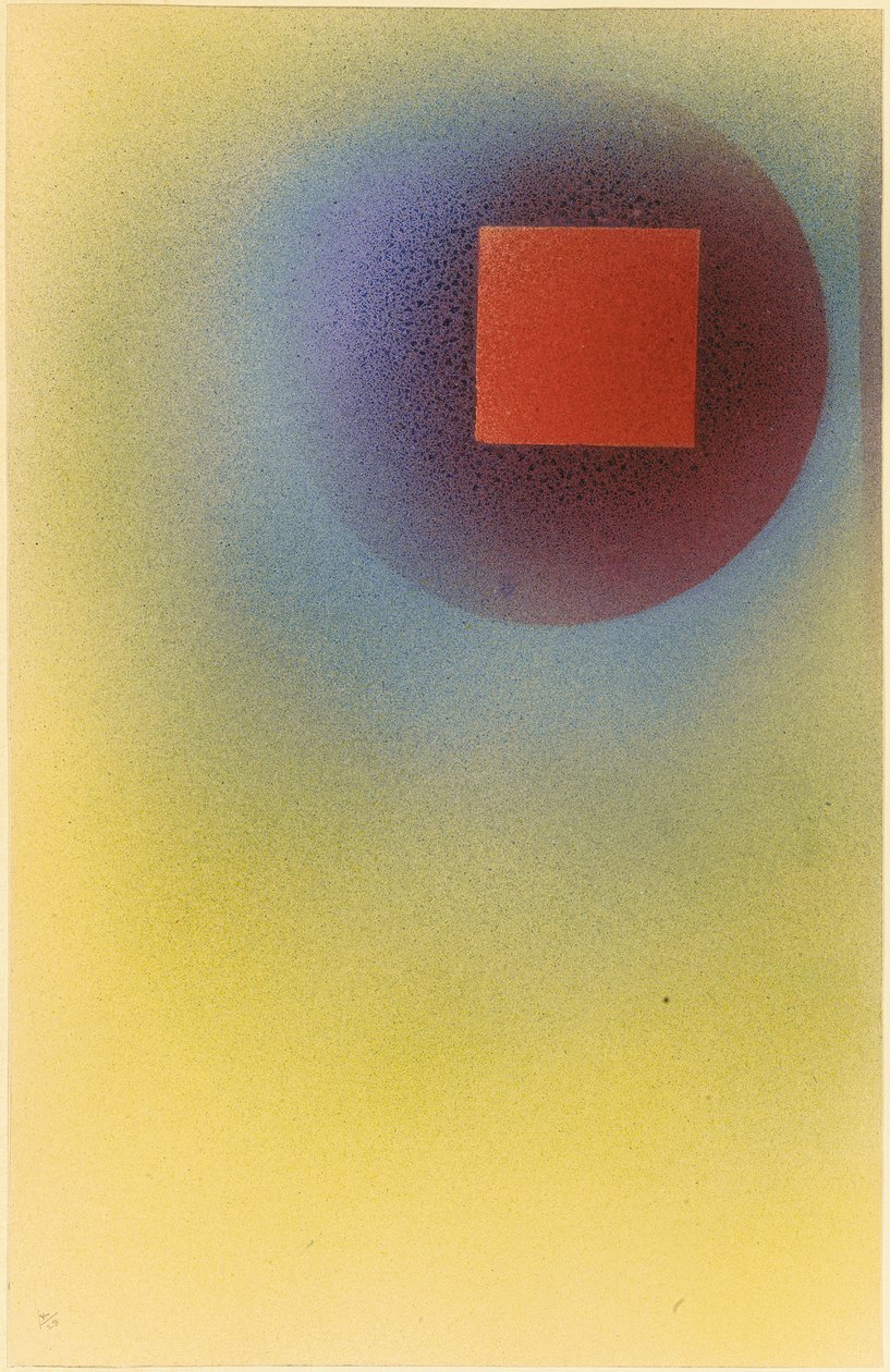 Quadrado em um Círculo de Wassily Kandinsky
