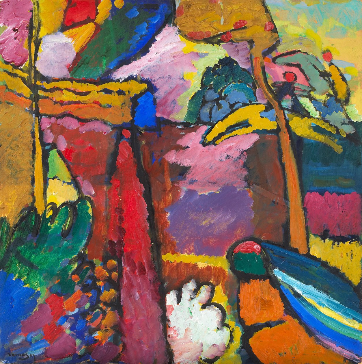 Estudo para Improvisação V de Wassily Kandinsky