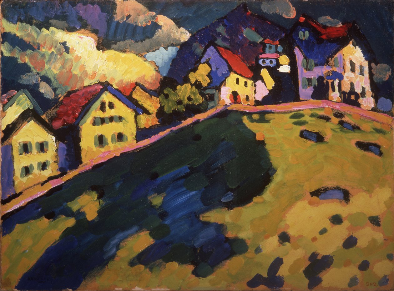 Paisagem de verão, 1909 de Wassily Kandinsky
