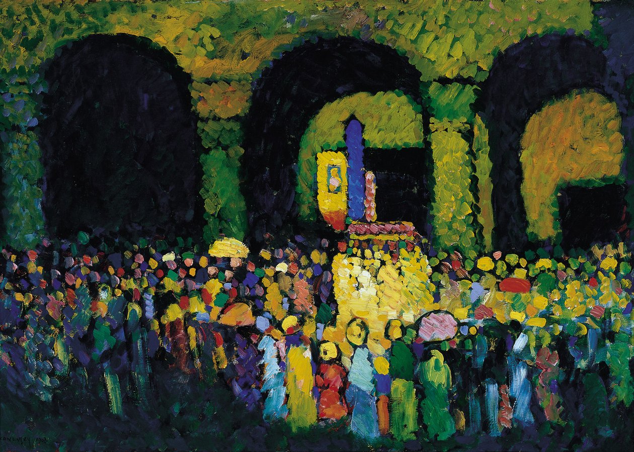 A Ludwigskirche em Munique, 1908 de Wassily Kandinsky