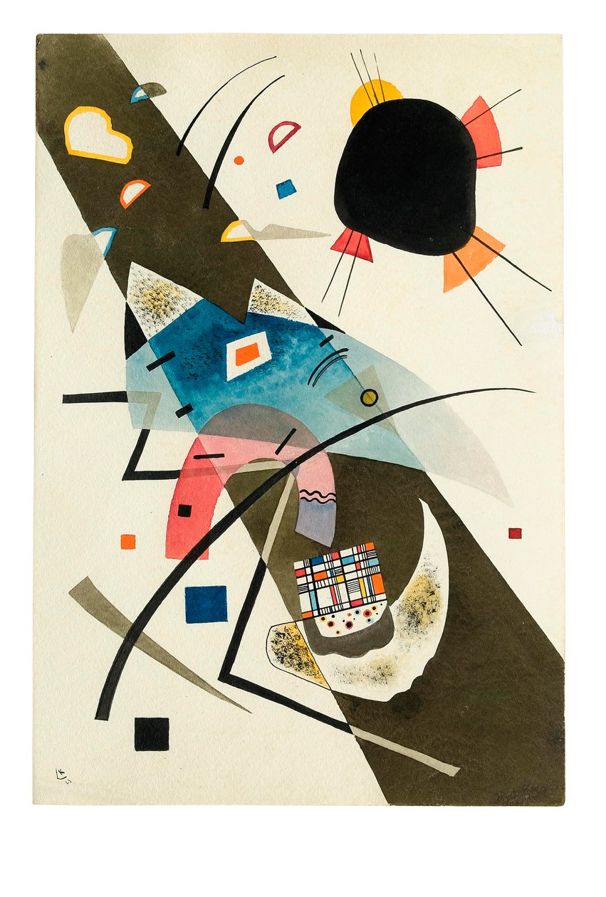 Dois pontos negros de Wassily Kandinsky