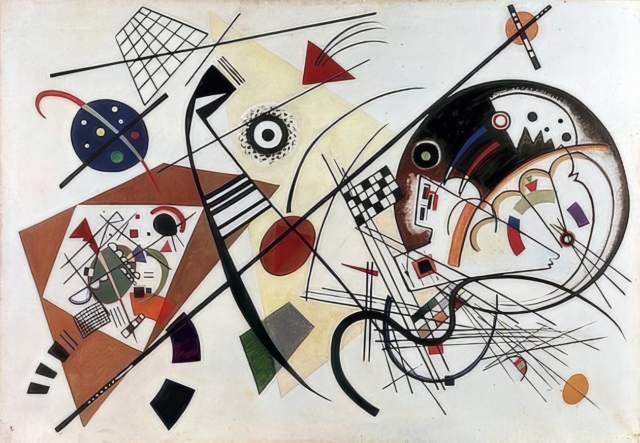 Linha contínua. Aprox. 1922-44 de Wassily Kandinsky