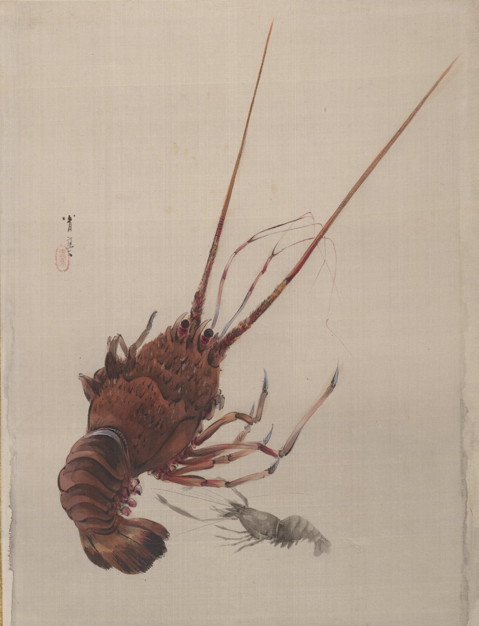 Lagostas, ca. 1887 de Watanabe Seitei