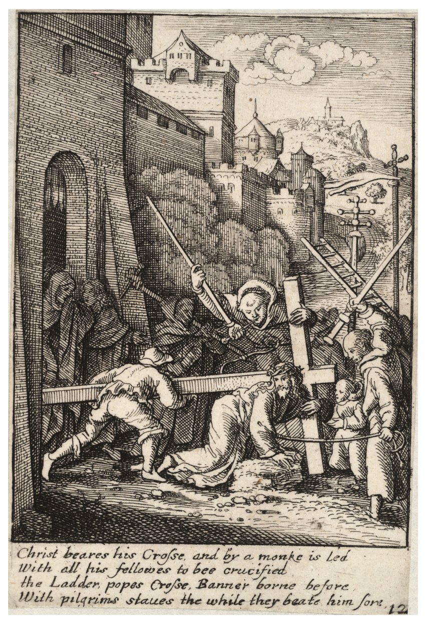 Carregando a cruz de Wenceslaus Hollar