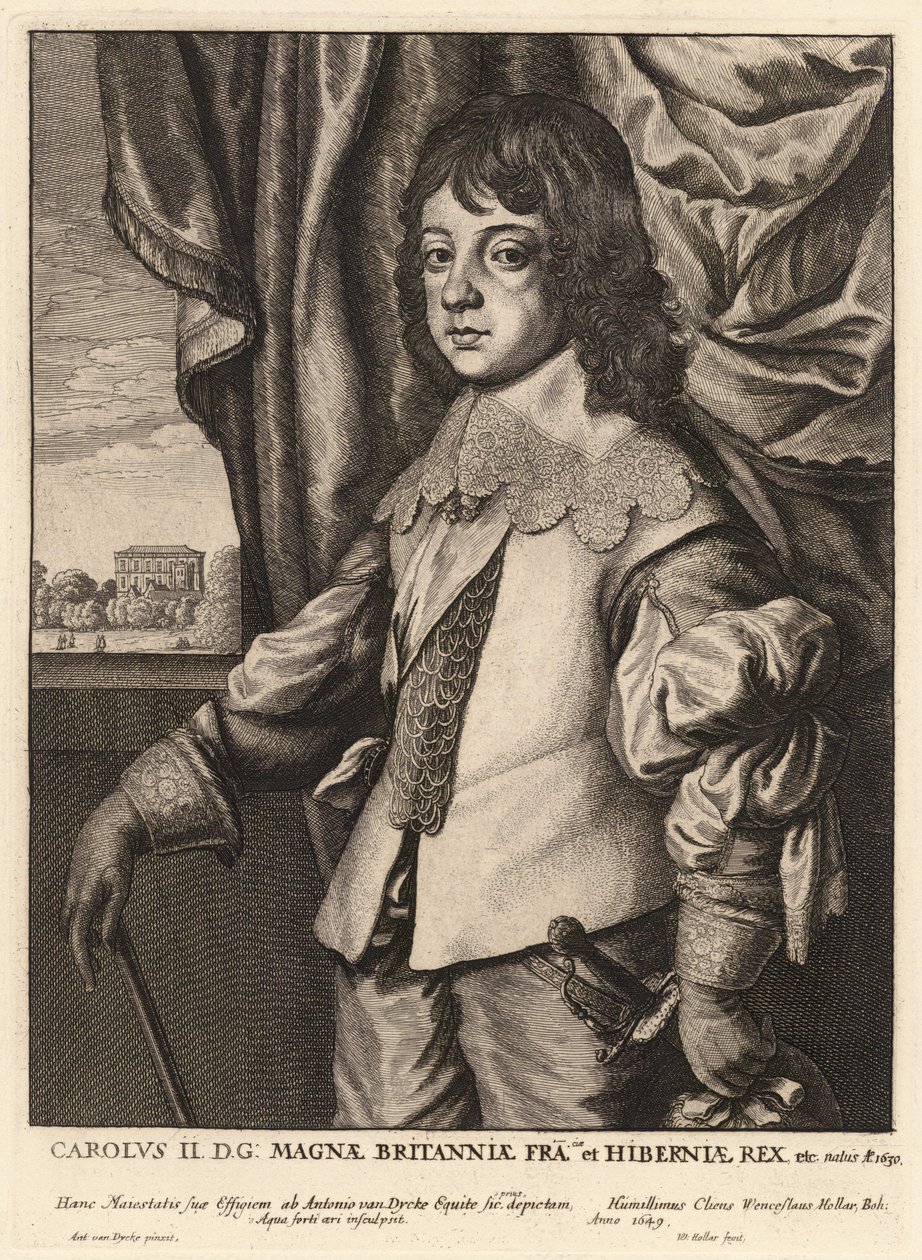 Carlos II Estado 7 de Wenceslaus Hollar