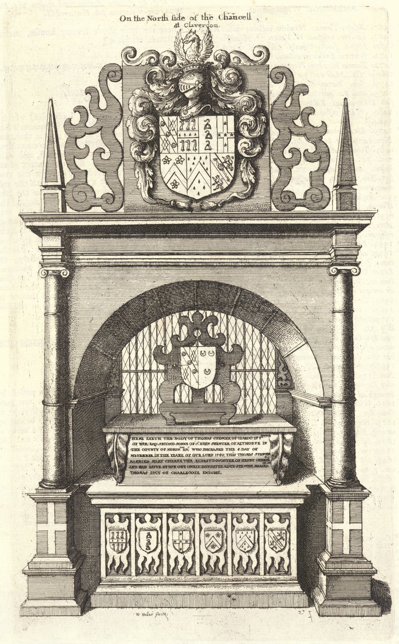 Spencer (monumento) de Wenceslaus Hollar