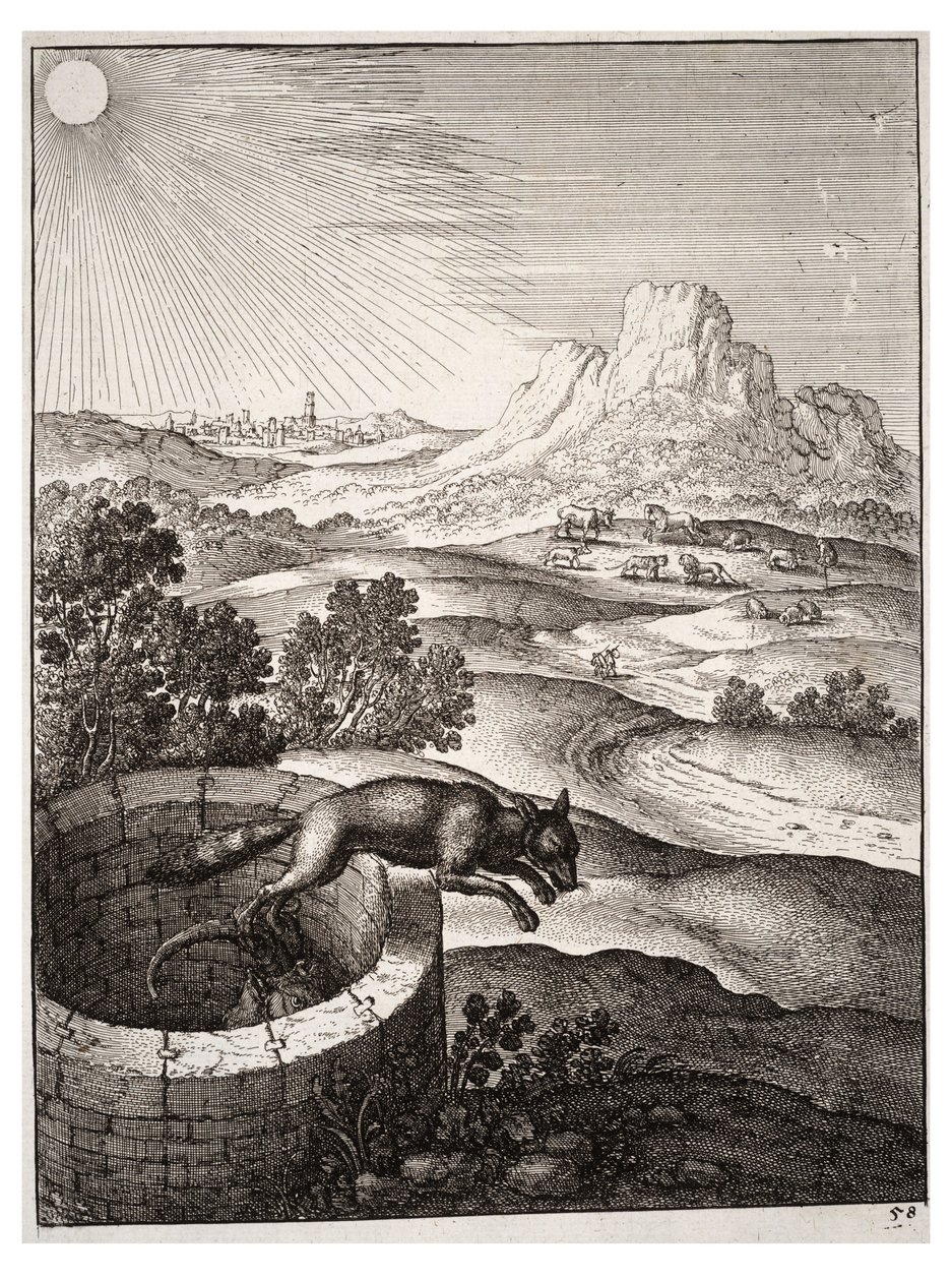 A raposa e a cabra de Wenceslaus Hollar