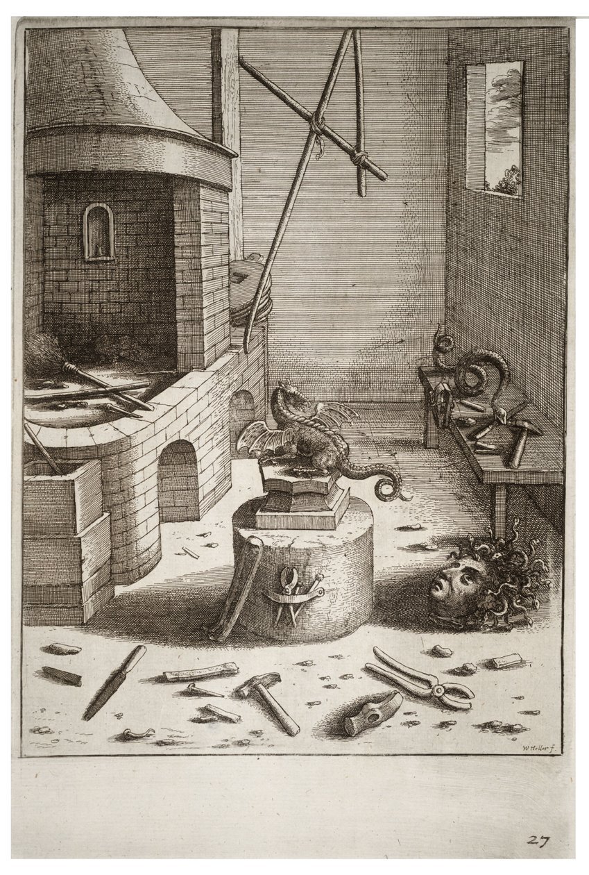 A víbora e o arquivo de Wenceslaus Hollar