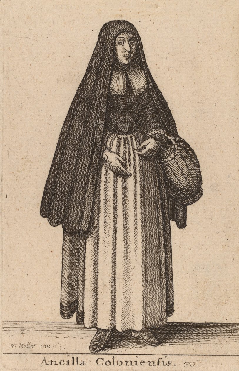 Donzela de Colônia, 1643 de Wenceslaus Hollar