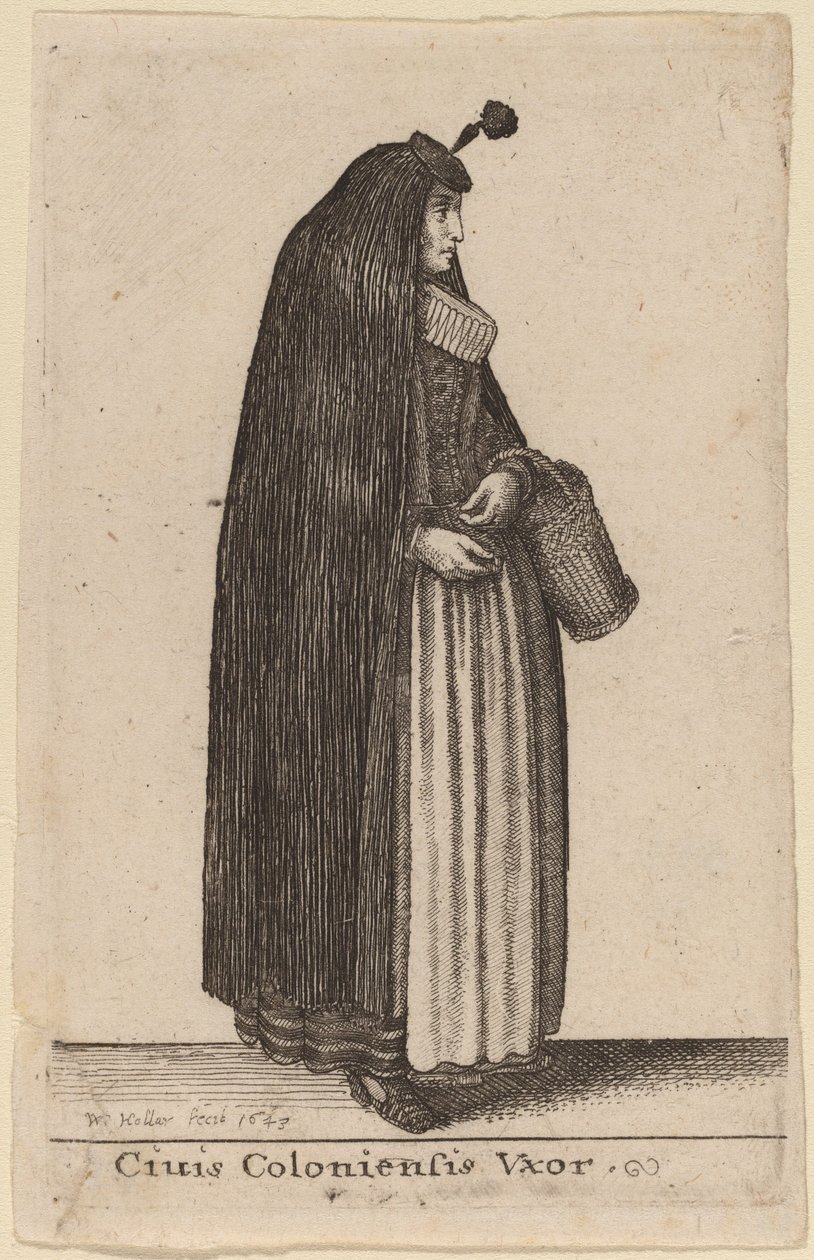 Ciuis Coloniesis Vxor de Wenceslaus Hollar