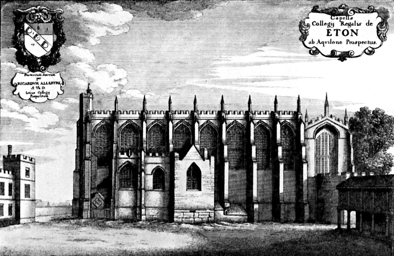 Eton College Chapel. de Wenceslaus Hollar