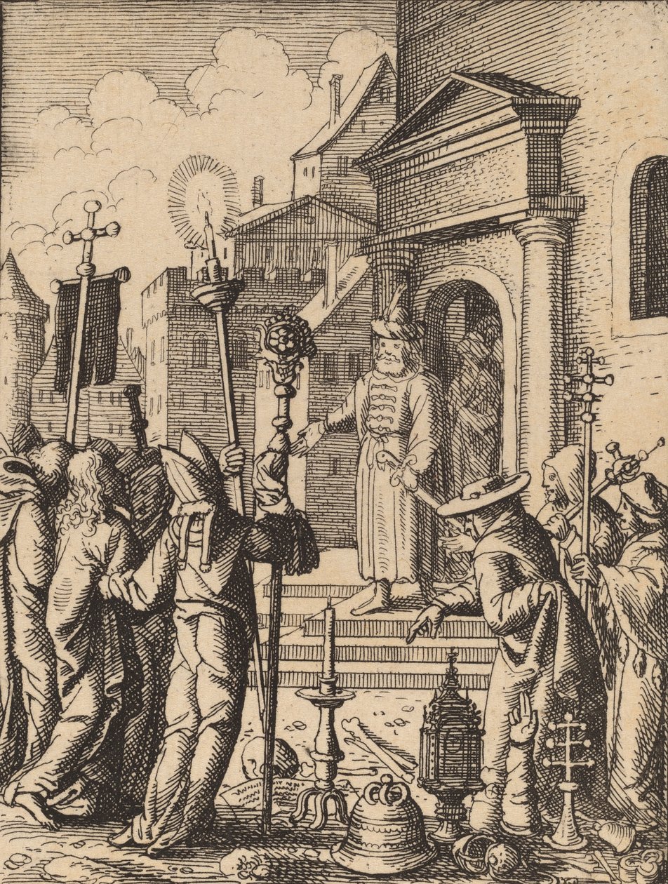 Jesus perante Pilatos. de Wenceslaus Hollar