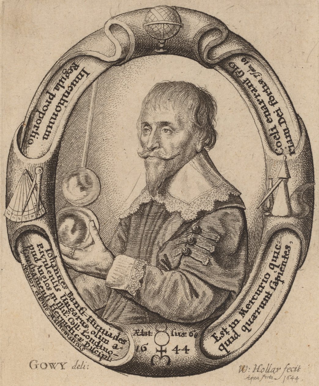 Johann Banfi Huniades. de Wenceslaus Hollar
