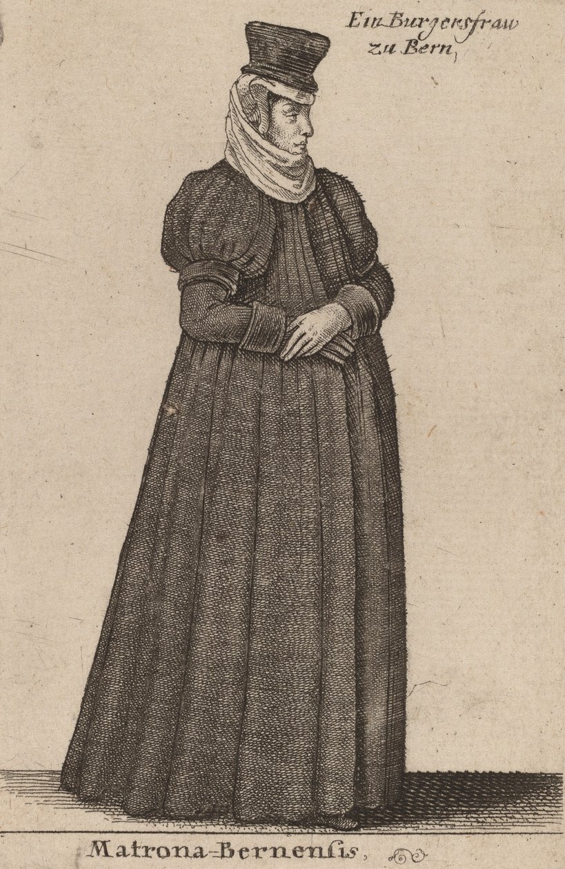 Matrona Bernensis. de Wenceslaus Hollar