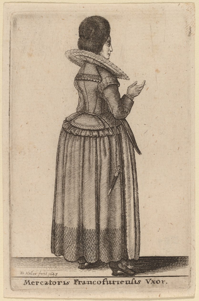esposa do comerciante de Wenceslaus Hollar