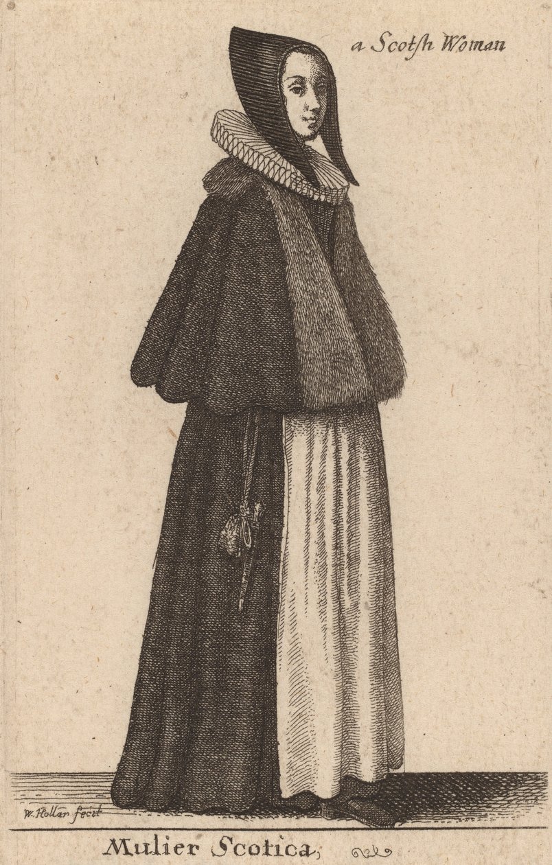 Mulier Scotica. de Wenceslaus Hollar