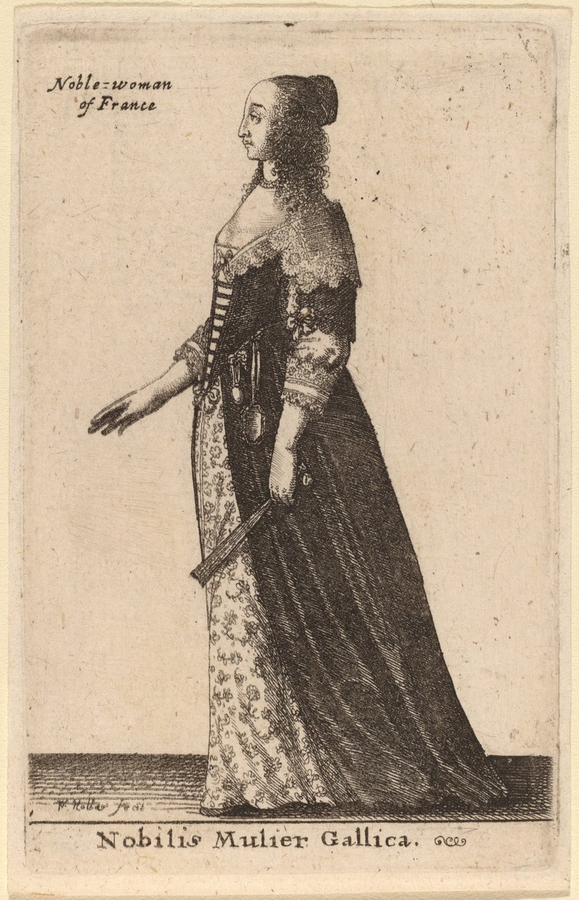 Uma francesa famosa de Wenceslaus Hollar