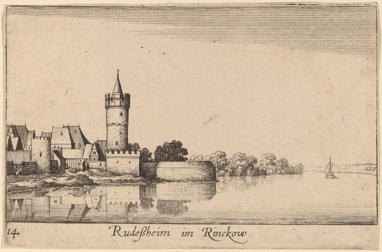 Rüdesheim de Wenceslaus Hollar