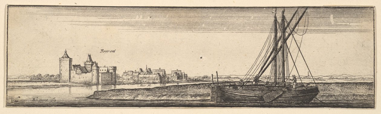 Ruhrort, 1642-44. de Wenceslaus Hollar